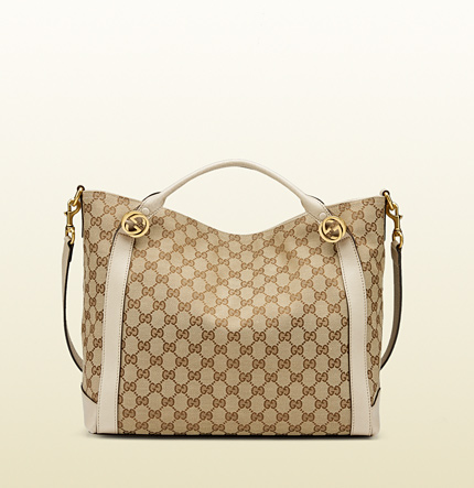 Authentic Gucci Miss GG Orignal Canvas Top Handle Bag 323675