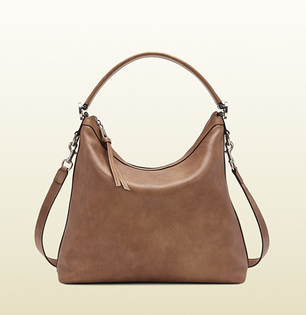 Authentic Gucci Miss GG Leather Hobo Bag 326514 Cuir