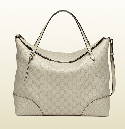 Gucci Bree Guccissima Leather Tote Bag 336755 White