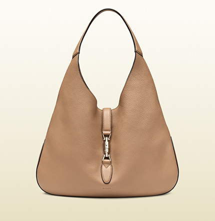 Authentic Gucci Jackie Soft Leather Hobo Bag 362968 Brown