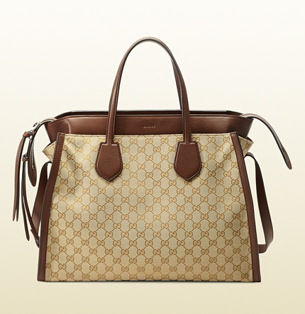 Authentic Gucci Ramble Studded Layered Tote Bag 370820