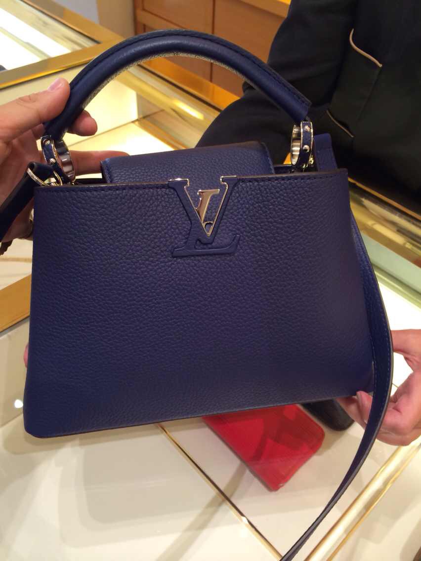 Authentic Louis Vuitton Capucines BB Bag M94667 Indigo