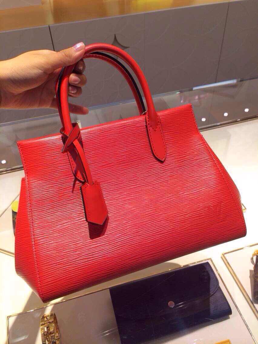 Authentic Louis Vuitton Epi Leather Marly BB Bag M94619 Red